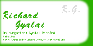 richard gyalai business card