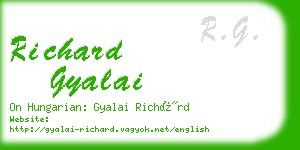 richard gyalai business card